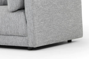Graphite Grey Three-Seater Left Chaise Sofa