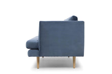 Load image into Gallery viewer, Dust Blue Three-Seater Fabric Sofa