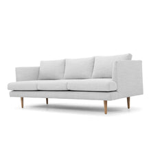 Load image into Gallery viewer, Light Textured Grey Three-Seater Sofa