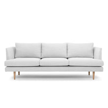 Load image into Gallery viewer, Light Textured Grey Three-Seater Sofa