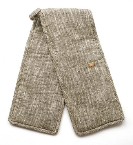 Slub Chambray Double Oven Glove Khaki