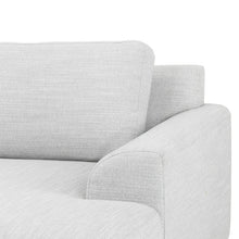 Load image into Gallery viewer, Light Textured Grey Three-Seater Left Chaise Sofa with Black Legs