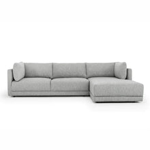 Load image into Gallery viewer, Graphite Grey Three-Seater Right Chaise Fabric Sofa