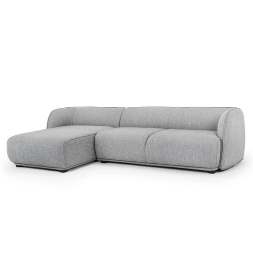 Graphite Grey Three-Seater Left Chaise Sofa