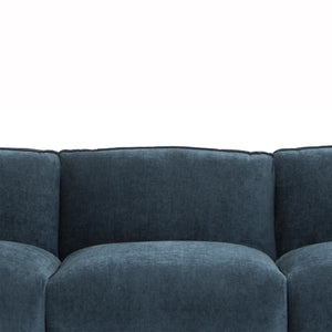 Dusty Blue Three-Seater Sofa