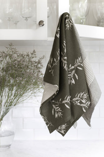 Olive Grove Tea Towel Set Olive