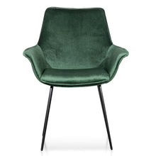 Load image into Gallery viewer, Dark Green Velvet Dining Chair (Set of 2)