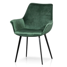 Load image into Gallery viewer, Dark Green Velvet Dining Chair (Set of 2)