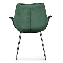 Load image into Gallery viewer, Dark Green Velvet Dining Chair (Set of 2)