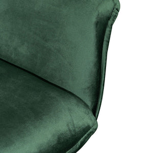 Dark Green Velvet Dining Chair (Set of 2)