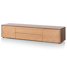 Load image into Gallery viewer, Natural Oak Entertainment Unit with Middle Drawer