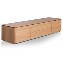 Load image into Gallery viewer, Natural Oak Entertainment Unit with Middle Drawer