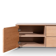 Load image into Gallery viewer, Natural Oak Entertainment Unit with Middle Drawer