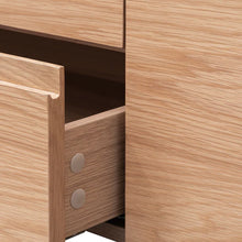 Load image into Gallery viewer, Natural Oak Entertainment Unit with Middle Drawer