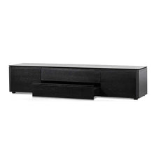 Load image into Gallery viewer, Black Oak Entertainment Unit with Middle Drawer