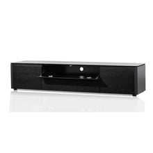 Load image into Gallery viewer, Black Oak Entertainment Unit with Middle Drawer