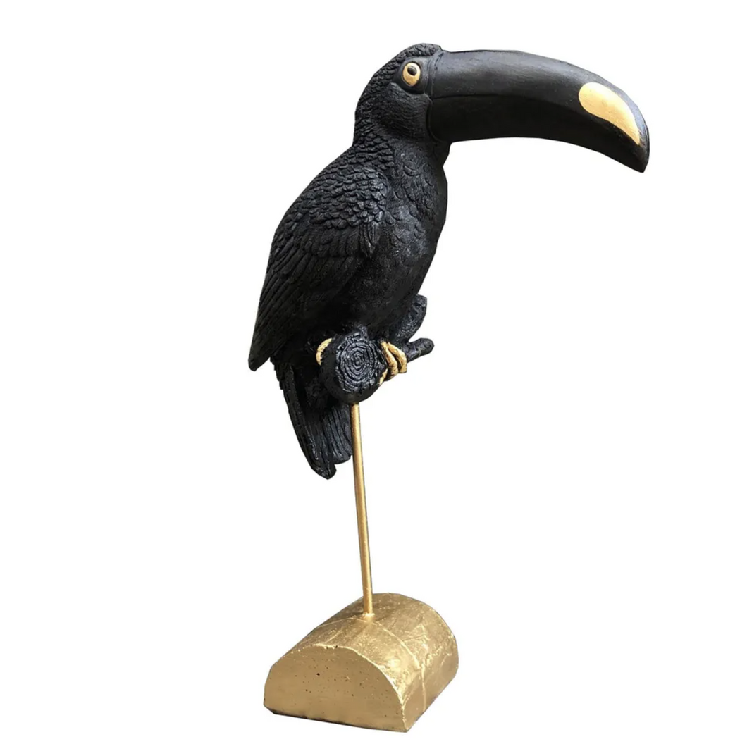 Black Toucan Sculpture
