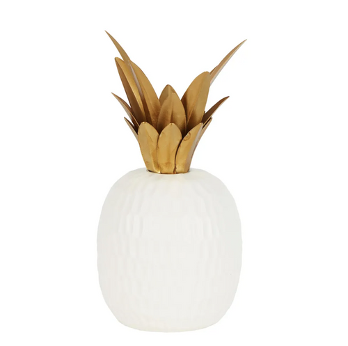 White Gilded Pineapple Large