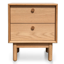 Load image into Gallery viewer, Oak Two Drawer Side Table