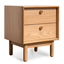 Load image into Gallery viewer, Oak Two Drawer Side Table