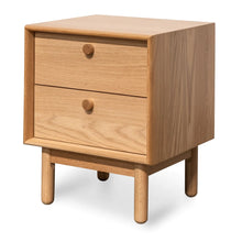 Load image into Gallery viewer, Oak Two Drawer Side Table