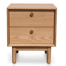 Load image into Gallery viewer, Oak Two Drawer Side Table