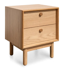 Load image into Gallery viewer, Oak Two Drawer Side Table