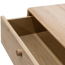 Load image into Gallery viewer, Oak Two Drawer Side Table