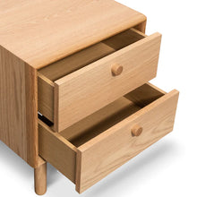 Load image into Gallery viewer, Oak Two Drawer Side Table