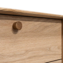 Load image into Gallery viewer, Oak Two Drawer Side Table