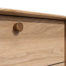Load image into Gallery viewer, Oak Two Drawer Side Table