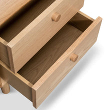 Load image into Gallery viewer, Oak Two Drawer Side Table