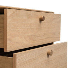 Load image into Gallery viewer, Oak Two Drawer Side Table