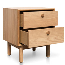 Load image into Gallery viewer, Oak Two Drawer Side Table