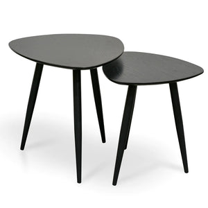Black Set of Side Tables