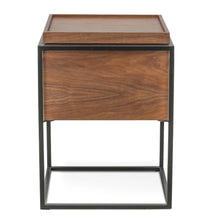 Load image into Gallery viewer, Walnut Scandinavian Side Table