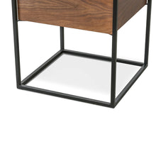 Load image into Gallery viewer, Walnut Scandinavian Side Table