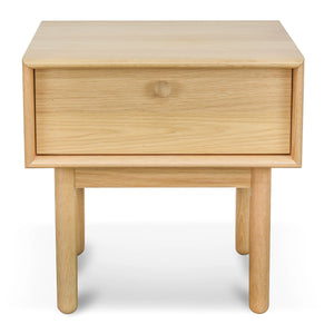 Natural Side Table with Drawer