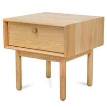 Load image into Gallery viewer, Natural Side Table with Drawer