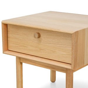 Natural Side Table with Drawer