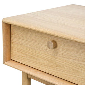 Natural Side Table with Drawer