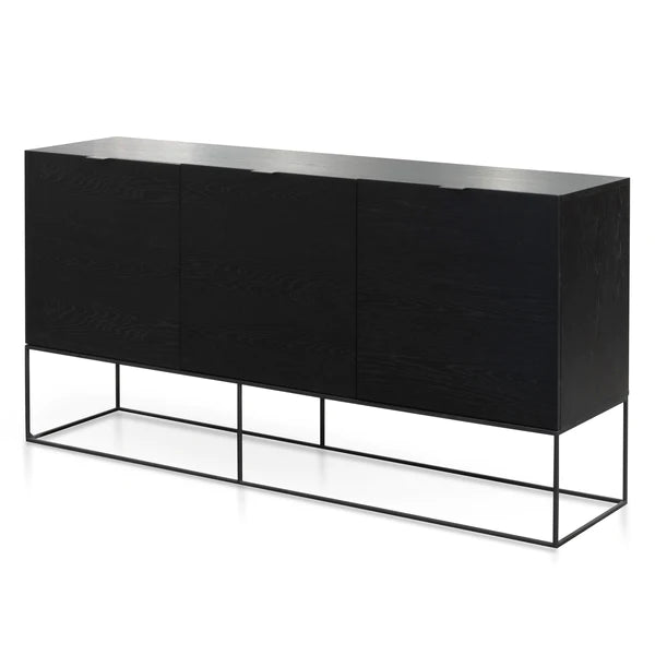 Black Oak Veneer Buffet Unit