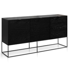 Load image into Gallery viewer, Black Oak Veneer Buffet Unit