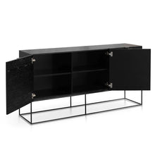 Load image into Gallery viewer, Black Oak Veneer Buffet Unit