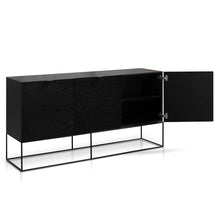 Load image into Gallery viewer, Black Oak Veneer Buffet Unit