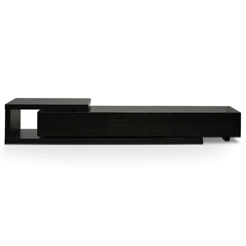 Full Black Scandinavian Lowline Entertainment Unit