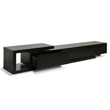 Load image into Gallery viewer, Full Black Scandinavian Lowline Entertainment Unit