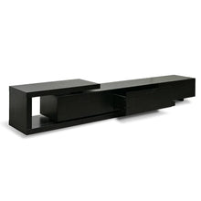 Load image into Gallery viewer, Full Black Scandinavian Lowline Entertainment Unit