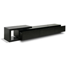Load image into Gallery viewer, Full Black Scandinavian Lowline Entertainment Unit