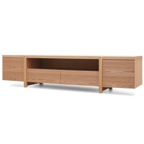 Full Natural Lowline Entertainment Unit with Timber Legs